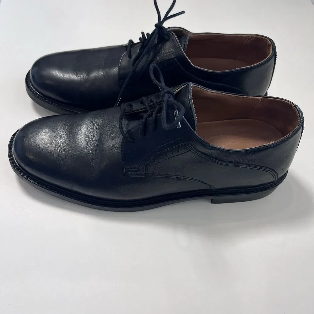 Johnston & Murphy Men’s Black Leather Derby Dress Shoes Lace-Up 11 M Lined